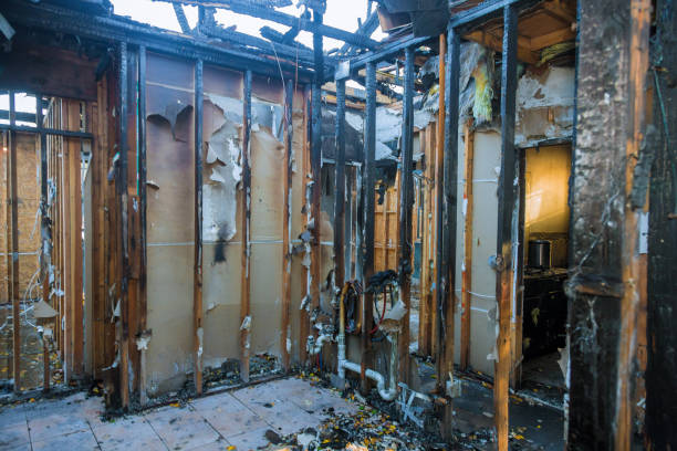 Professional Fire Damage Removal technician working in Prospect Park, NJ